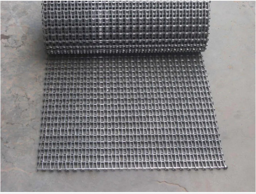 OEM Stainless Steel Conveyor Flat Wire Mesh Belt Anti Korosi