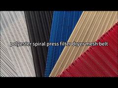 Polyester Spiral Press Filter Pengering Sabuk Mesh